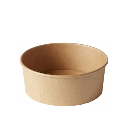 Round kraft food bowls